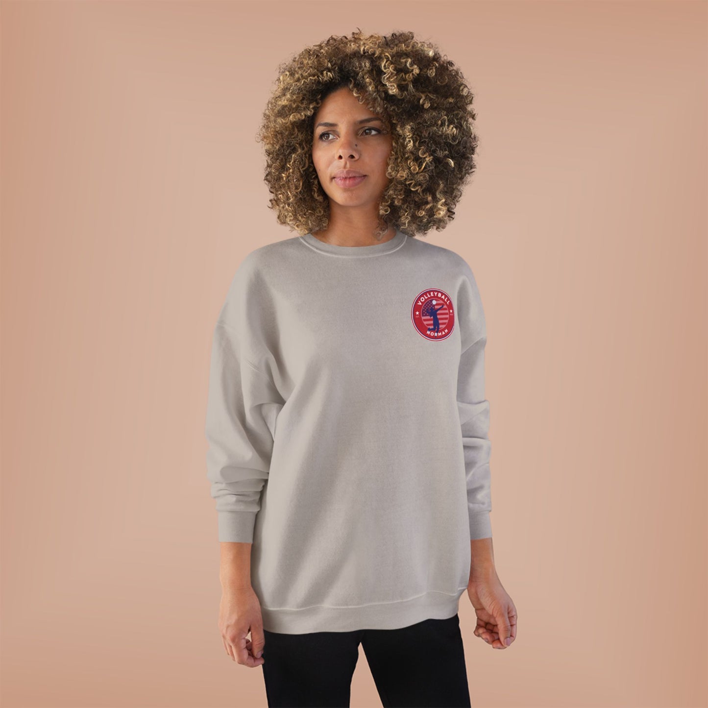 Norman's Volleyball EcoSmart® Crewneck Sweatshirt - Serve and Save Design
