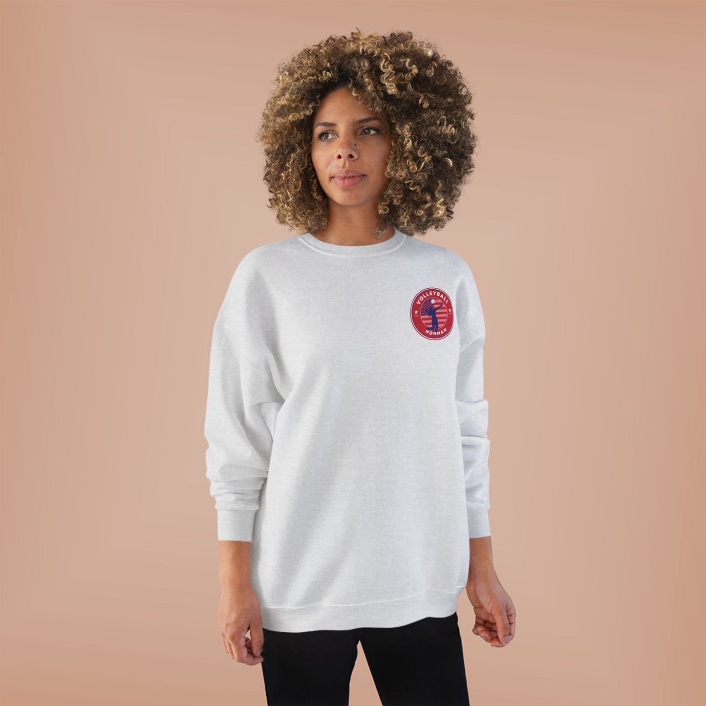Norman's Volleyball EcoSmart® Crewneck Sweatshirt - Serve and Save Design