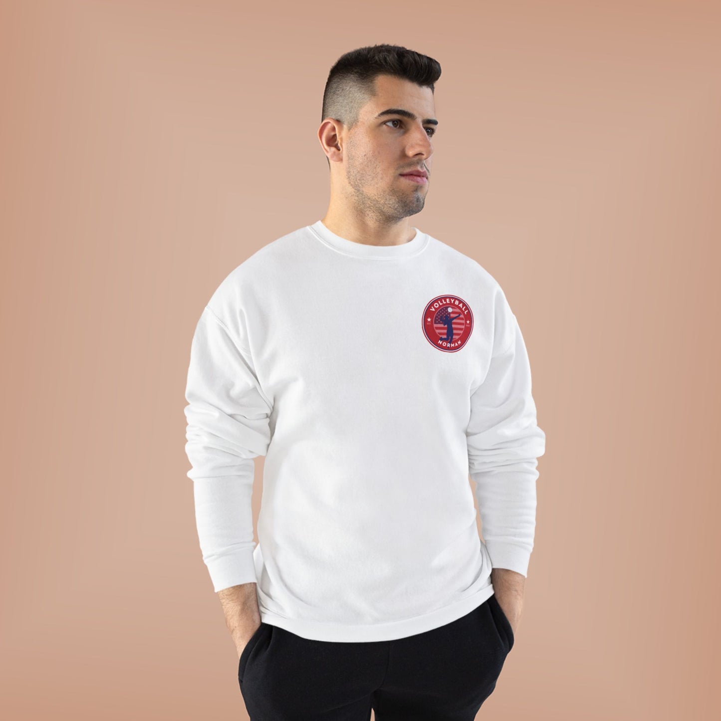 Norman's Volleyball EcoSmart® Crewneck Sweatshirt - Serve and Save Design