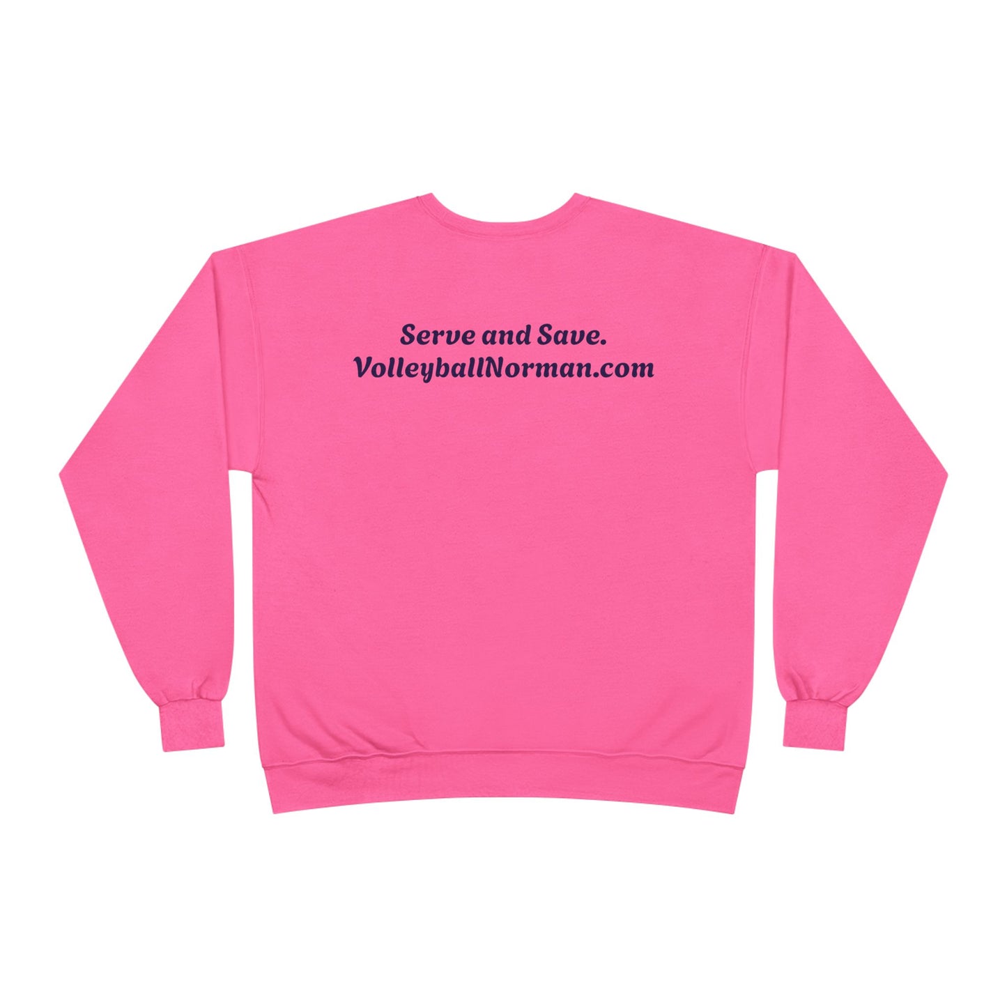 Norman's Volleyball EcoSmart® Crewneck Sweatshirt - Serve and Save Design