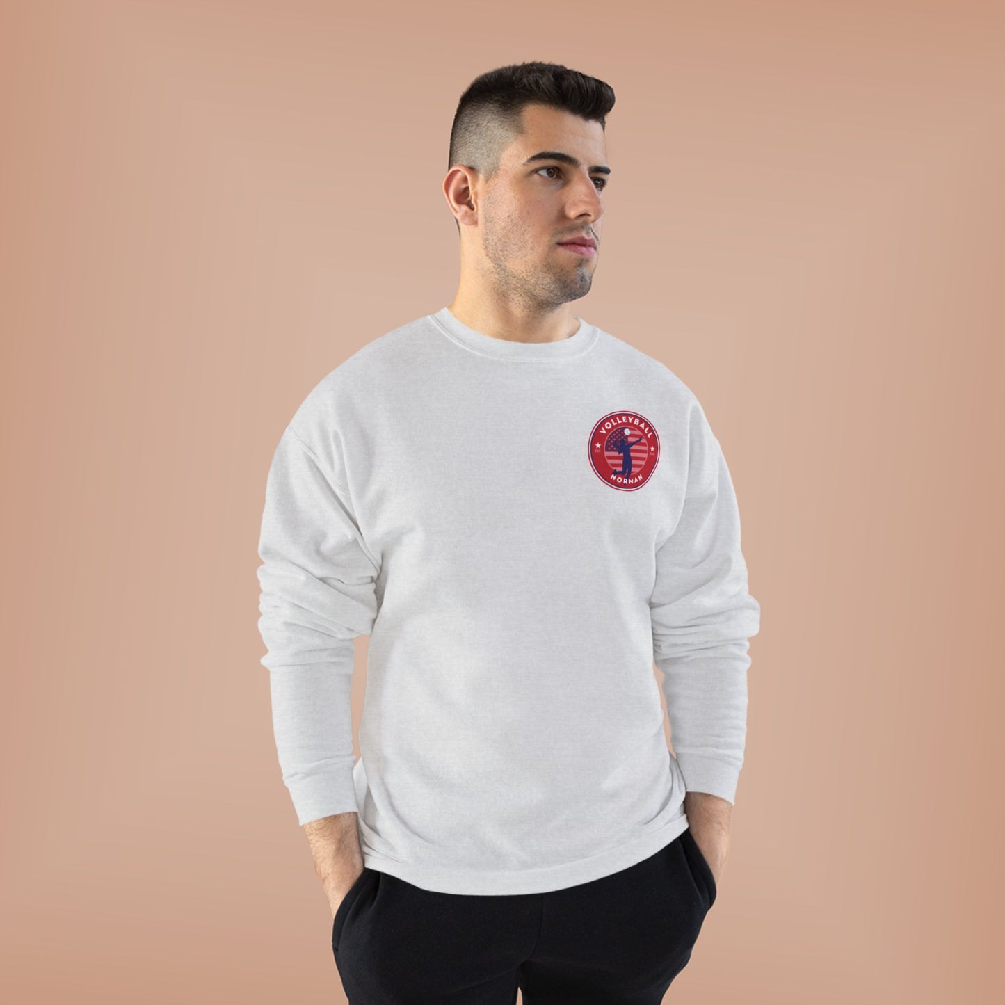 Norman's Volleyball EcoSmart® Crewneck Sweatshirt - Serve and Save Design