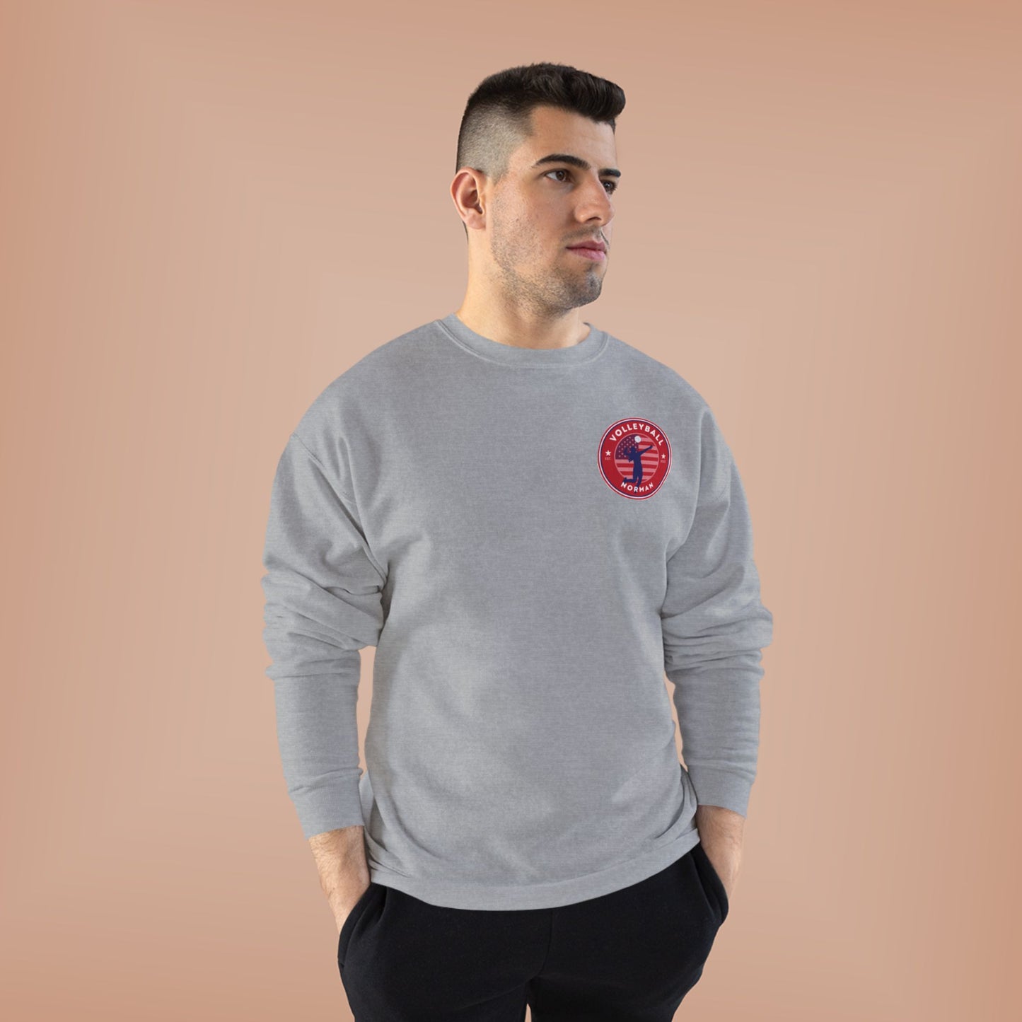 Norman's Volleyball EcoSmart® Crewneck Sweatshirt - Serve and Save Design