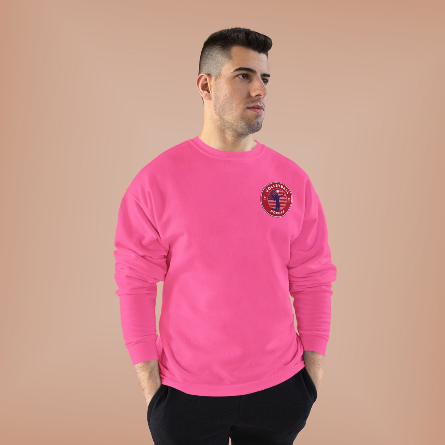 Norman's Volleyball EcoSmart® Crewneck Sweatshirt - Serve and Save Design