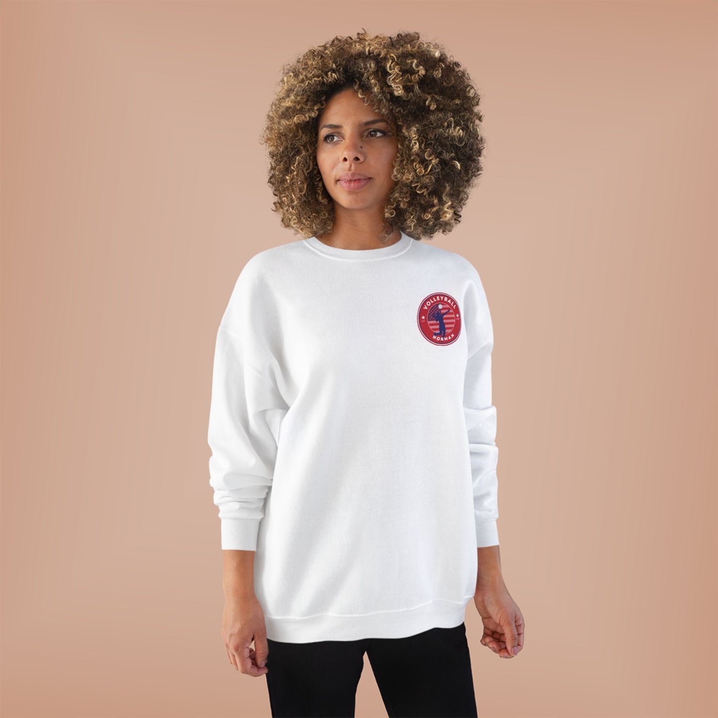 Norman's Volleyball EcoSmart® Crewneck Sweatshirt - Serve and Save Design