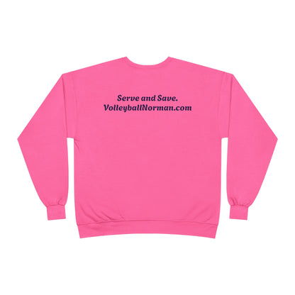 Norman's Volleyball EcoSmart® Crewneck Sweatshirt - Serve and Save Design