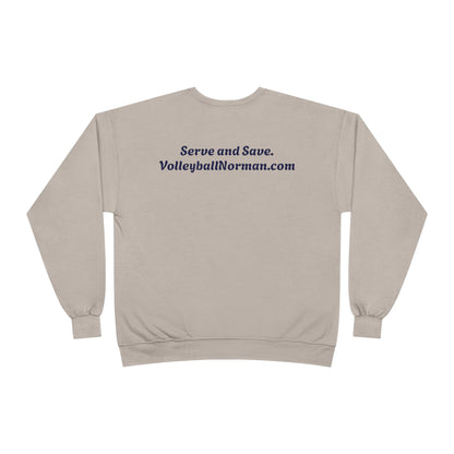 Norman's Volleyball EcoSmart® Crewneck Sweatshirt - Serve and Save Design