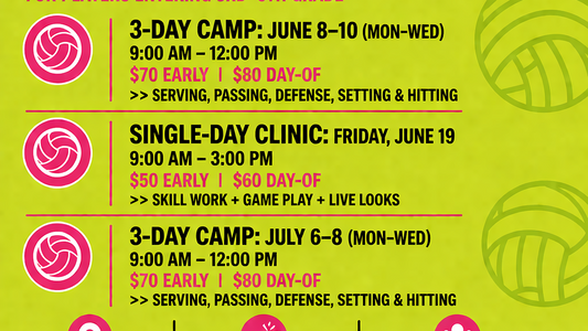 All Day//Ball Day Volleyball Skills Camp June 19, 2026 (Single Day)