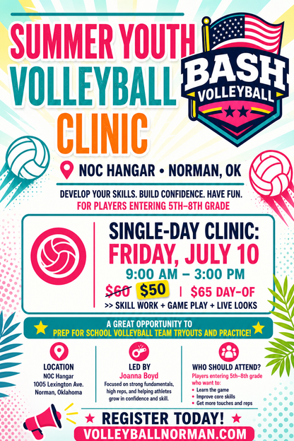 All Day//Ball Day Volleyball Skills Camp July 10, 2026 (Single Day)